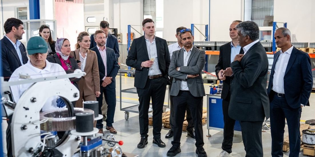 Standex Grid leaders and guests tour the new manufacturing facility in Gornje Vratno, Croatia.
